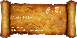 Czéh Rita névjegykártya