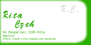 rita czeh business card